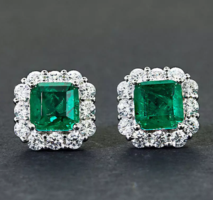 emerald earring